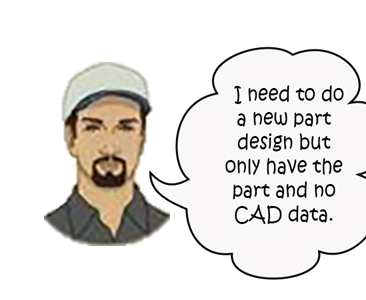 Redesign a Part with no available data?