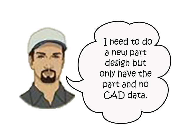 Redesign a Part with no available data?