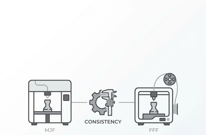 Design for Consistency: Best Practices for Engineering Low-Volume Parts Using MJF vs FFF 3D Printing