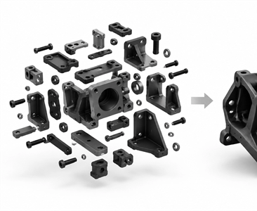 How to Consolidate 40 Machined Parts Into One 3D-Printed Assembly