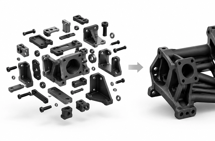 How to Consolidate 40 Machined Parts Into One 3D-Printed Assembly